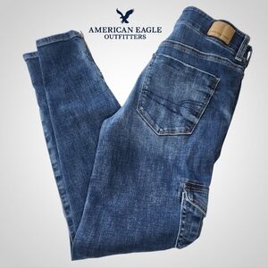 AMERICAN EAGLE High Rise Cargo Jeggings - 4